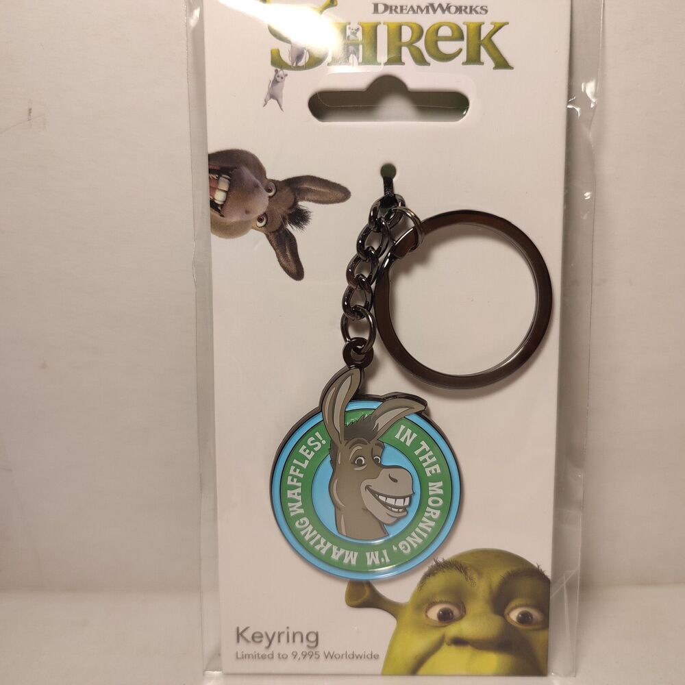 Shrek Donkey In The Morning Im Making Waffles Keychain Limited Edition Keyring